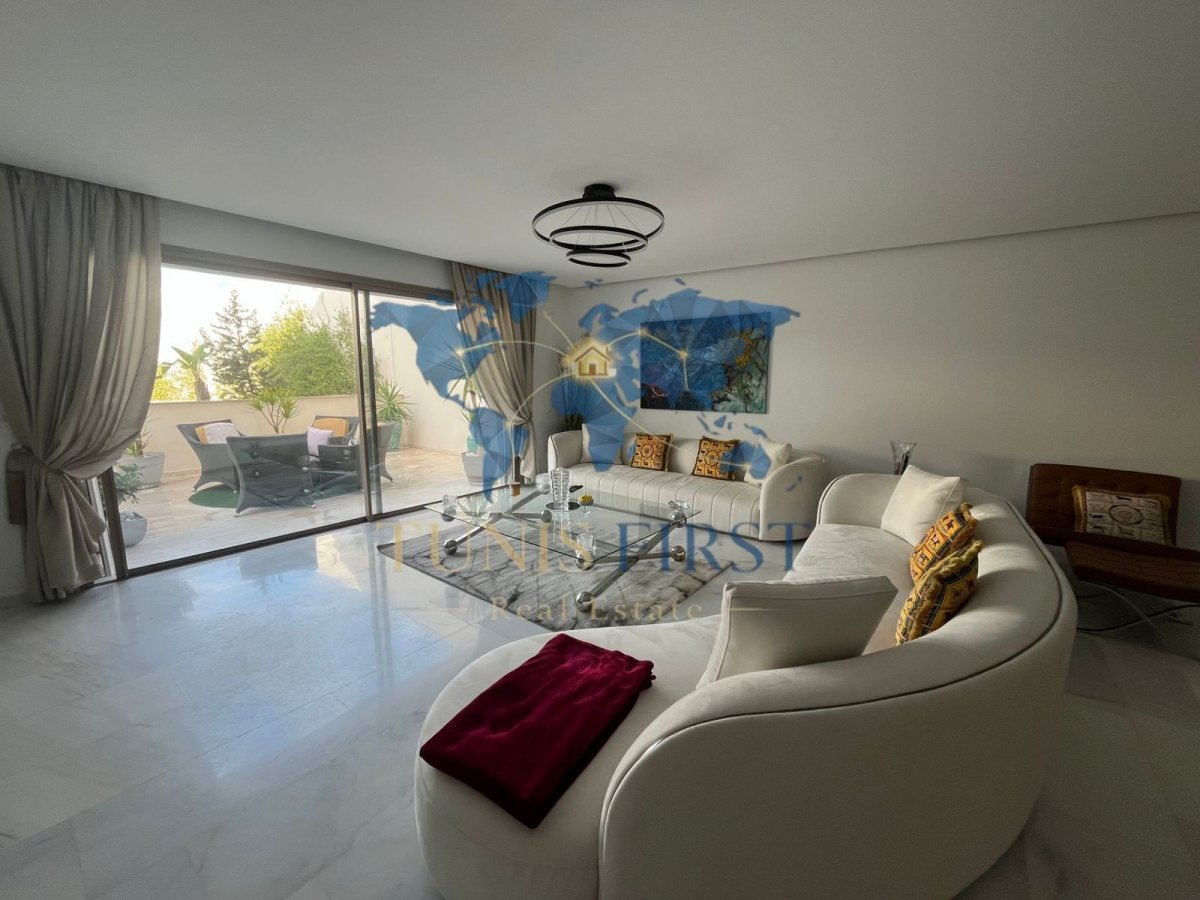 La Marsa&nbsp;Gammart&nbsp;Vente&nbsp;Appart. 3 pi�ces&nbsp;Appartement s2 avec jardins et piscine � gammarth