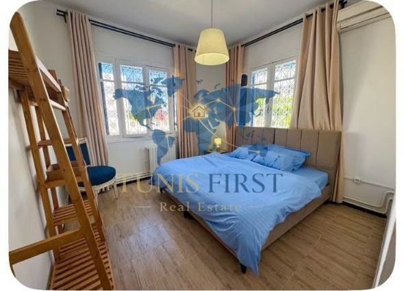 La Marsa&nbsp;Marsa Safsaf&nbsp;Location&nbsp;Appart. 3 pi�ces&nbsp;Etage de villa s2 meubl� � la marsa plage