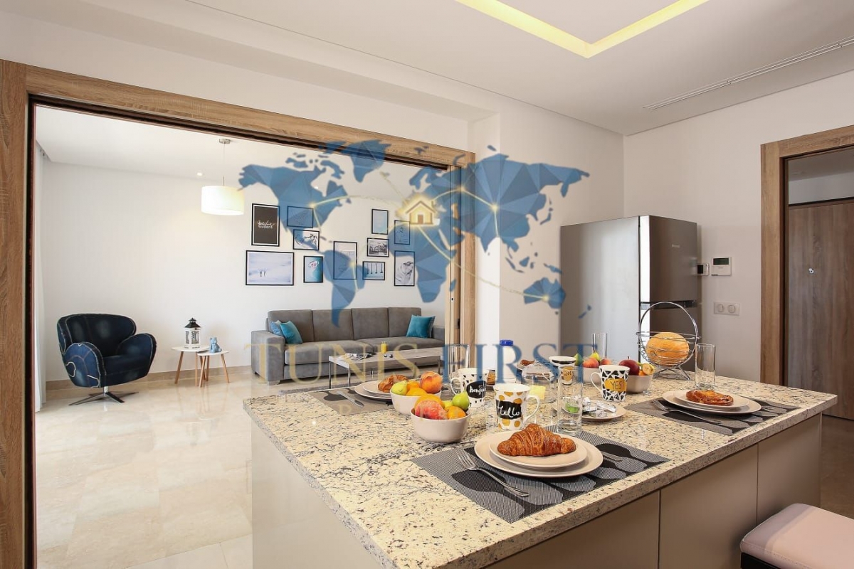 La Marsa&nbsp;Gammart&nbsp;Location&nbsp;Appart. 3 pi�ces&nbsp;Appartement s2 meubl� � gammarth