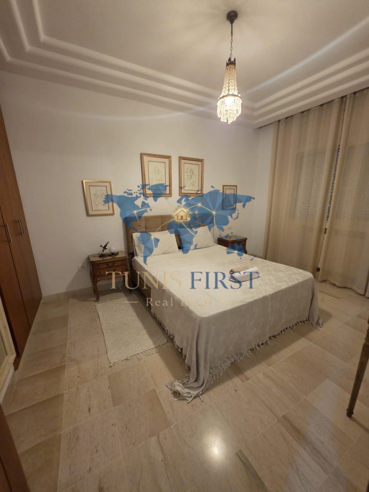 Ain Zaghouan&nbsp;Jardins de Carthage&nbsp;Location&nbsp;Appart. 2 pi�ces&nbsp;Appartement s1 meubl� aux  jardins de carthage