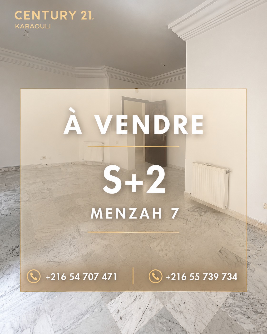 Ariana Ville&nbsp;El Menzah 7&nbsp;Vente&nbsp;Appart. 2 pi�ces&nbsp;Appartement s2 � menzah 7 bis