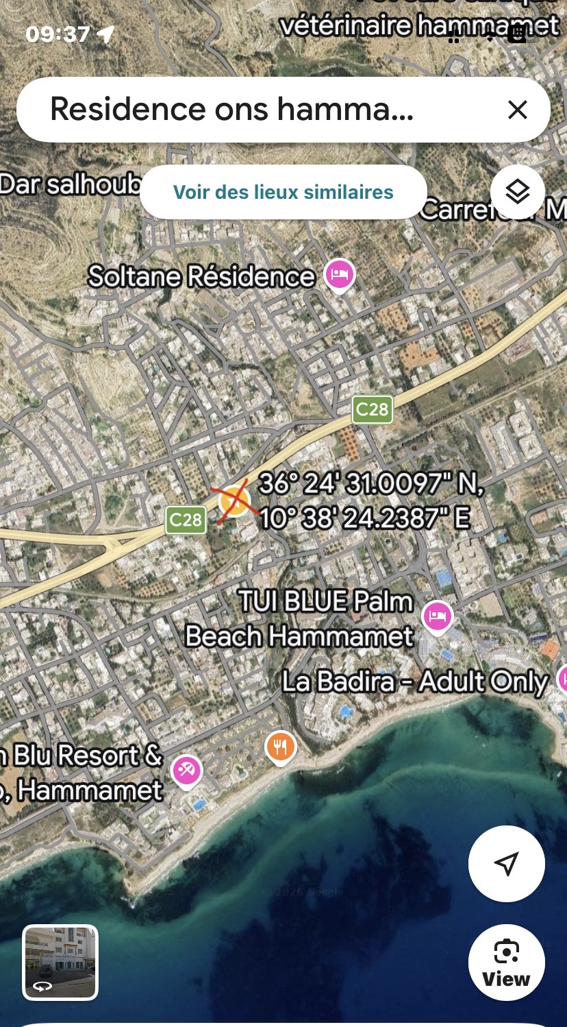 Hammamet&nbsp;Hammamet&nbsp;Location&nbsp;Appart. 1 pi�ce&nbsp;S plus 1 meubl� hammamet