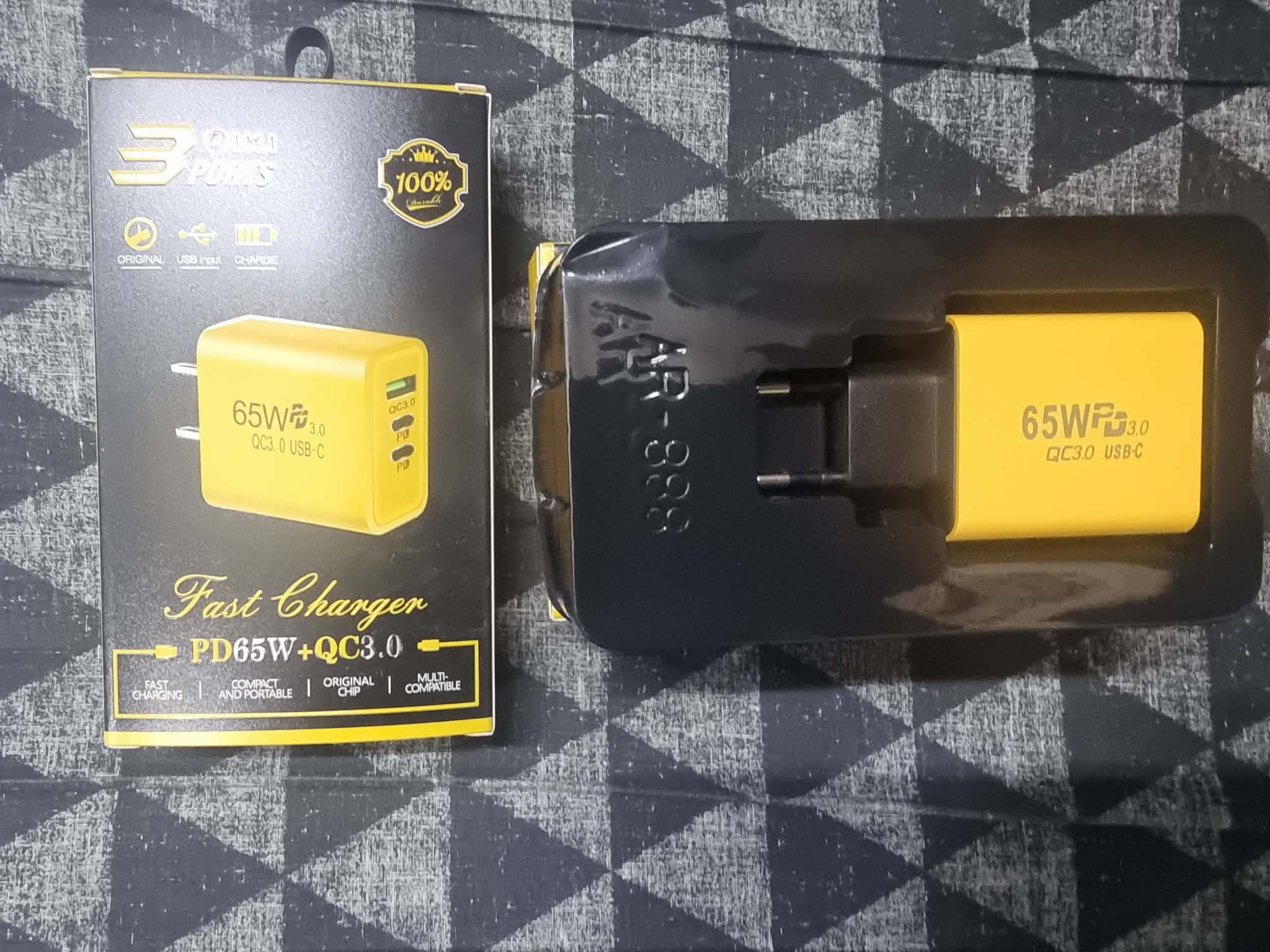 Kairouan Nord&nbsp;Cite Okba&nbsp;Chargeurs &nbsp;Autre Marque&nbsp;Chargeur 65w usb ettype c super tres rapide