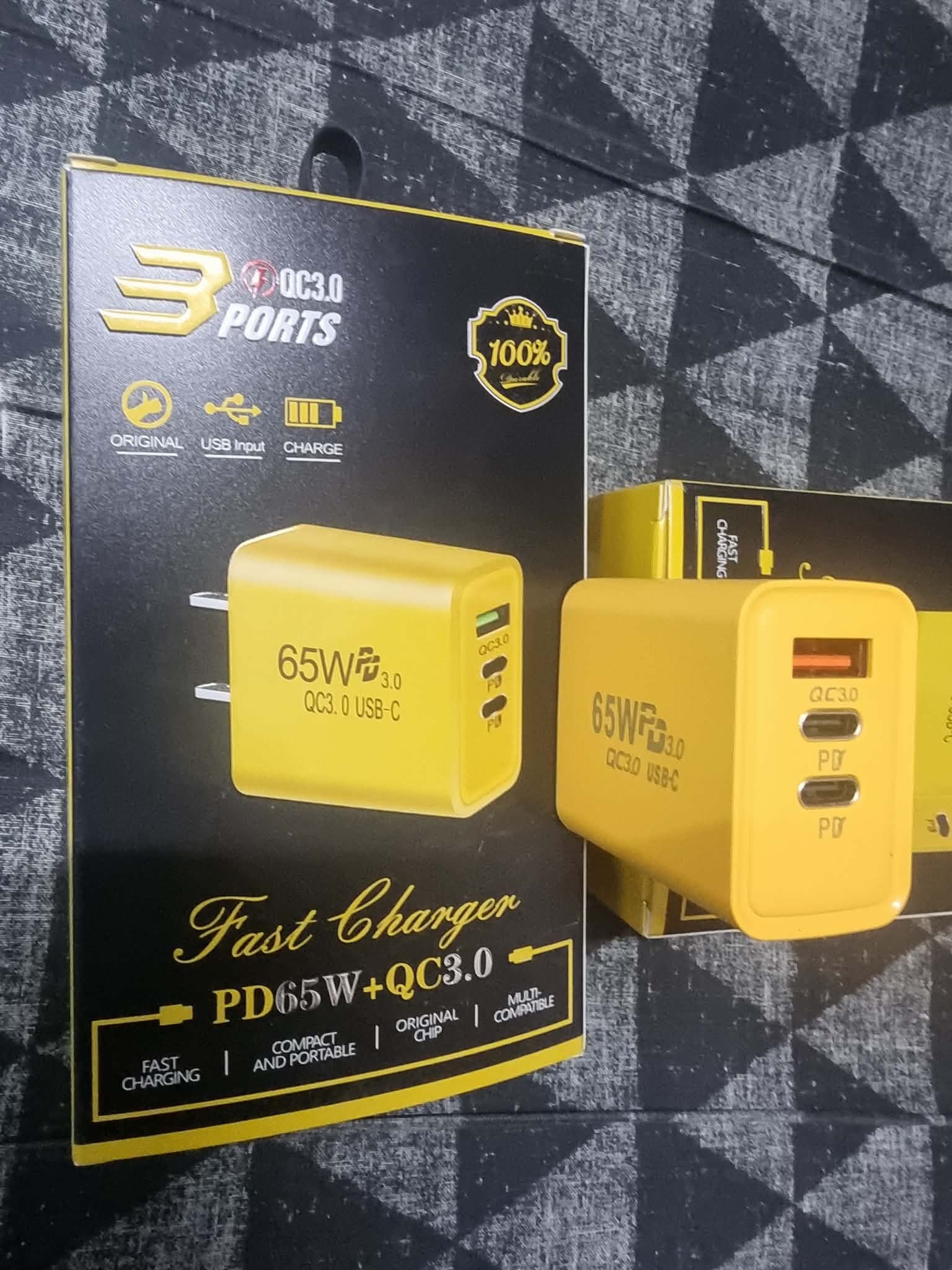 Kairouan Nord&nbsp;Cite Okba&nbsp;Chargeurs &nbsp;Autre Marque&nbsp;Chargeur 65w usb ettype c super tres rapide