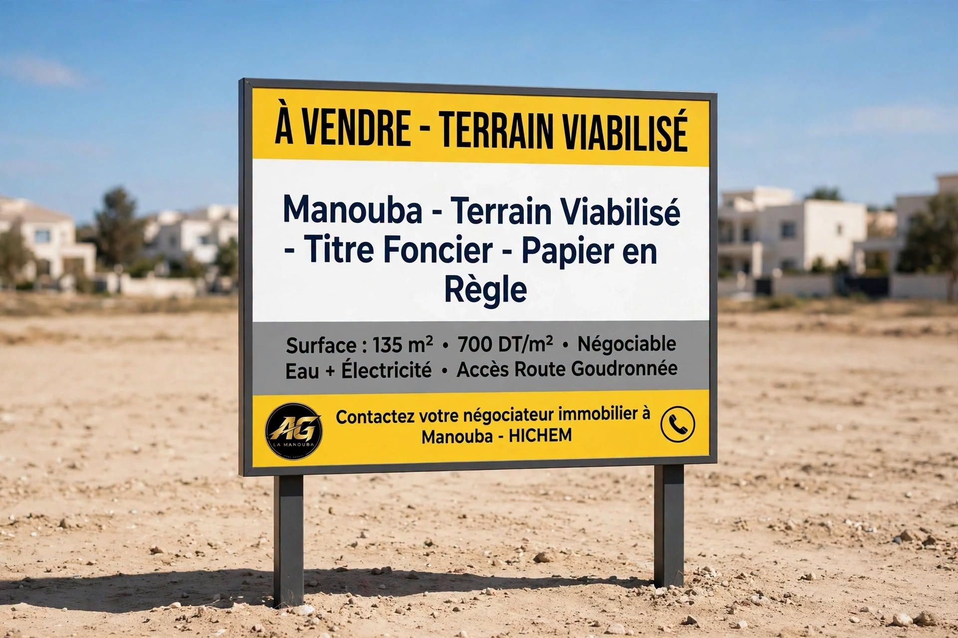 Mannouba&nbsp;La Mannouba&nbsp;Terrain&nbsp;Terrain nu&nbsp;Offre a ne pas rat�