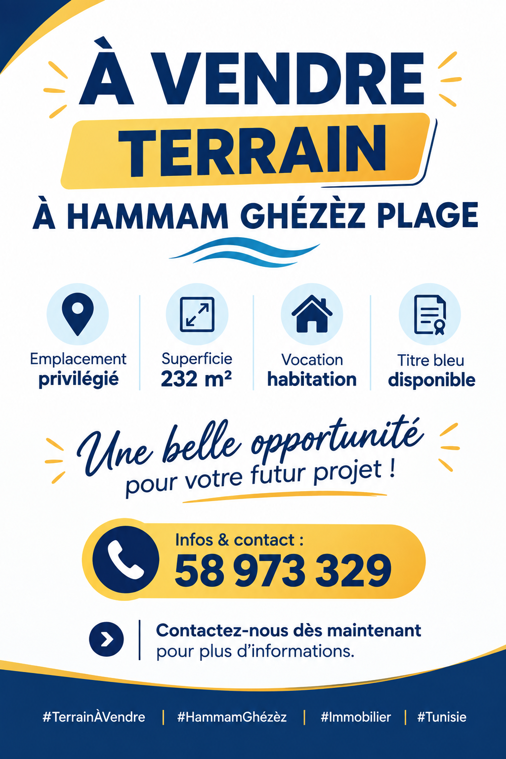Hammam El Ghezaz&nbsp;Hammam El Ghezaz&nbsp;Terrain&nbsp;Terrain nu&nbsp;Terrain plage