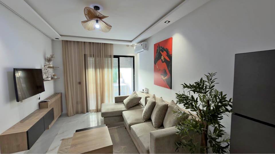 La Marsa&nbsp;El Aouina&nbsp;Location&nbsp;Appart. 2 pi�ces&nbsp;Joli appart s2 meuble avec grande terrasse