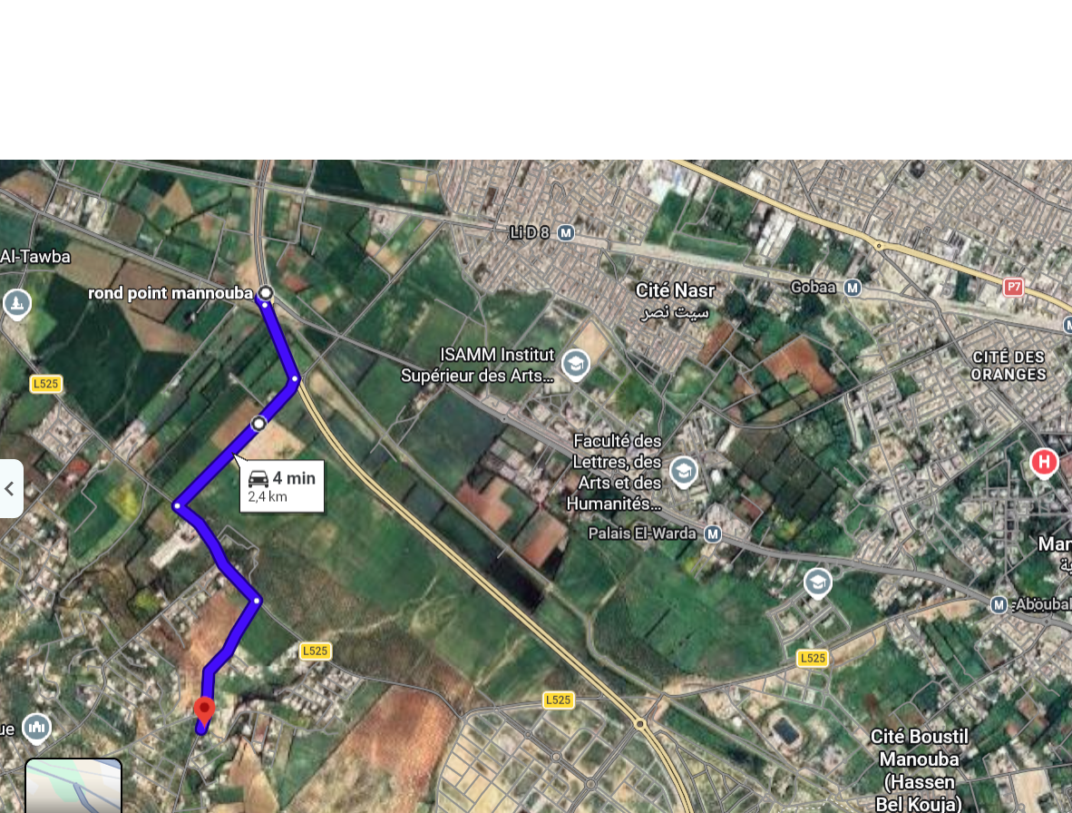 Mannouba&nbsp;La Mannouba&nbsp;Terrain&nbsp;Terrain nu&nbsp;Terrain de 1000m � sanhaja 3
