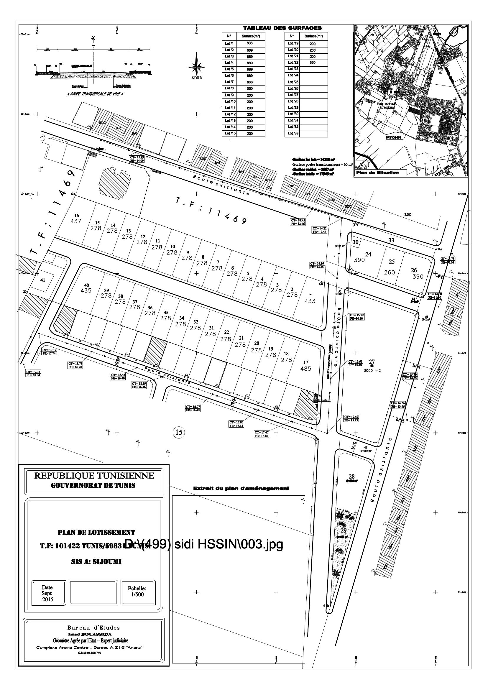 Sidi Hassine&nbsp;Cite 25 Juillet&nbsp;Terrain&nbsp;Terrain nu&nbsp;Terrain promoteur
