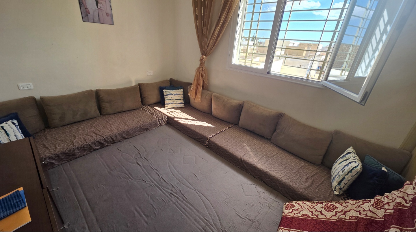 Sfax Sud&nbsp;Merkez Sahnoun&nbsp;Location&nbsp;Appart. 3 pi�ces&nbsp;Appartement meubl� s3 sur rue principal parcjardin