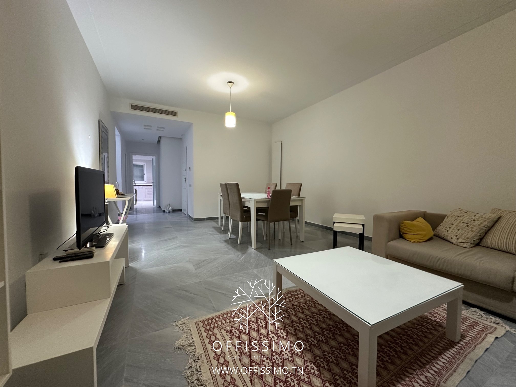 La Marsa&nbsp;Berge Du Lac&nbsp;Location&nbsp;Appart. 3 pi�ces&nbsp;S3 meubl� haut standing lac 2 avec balcon