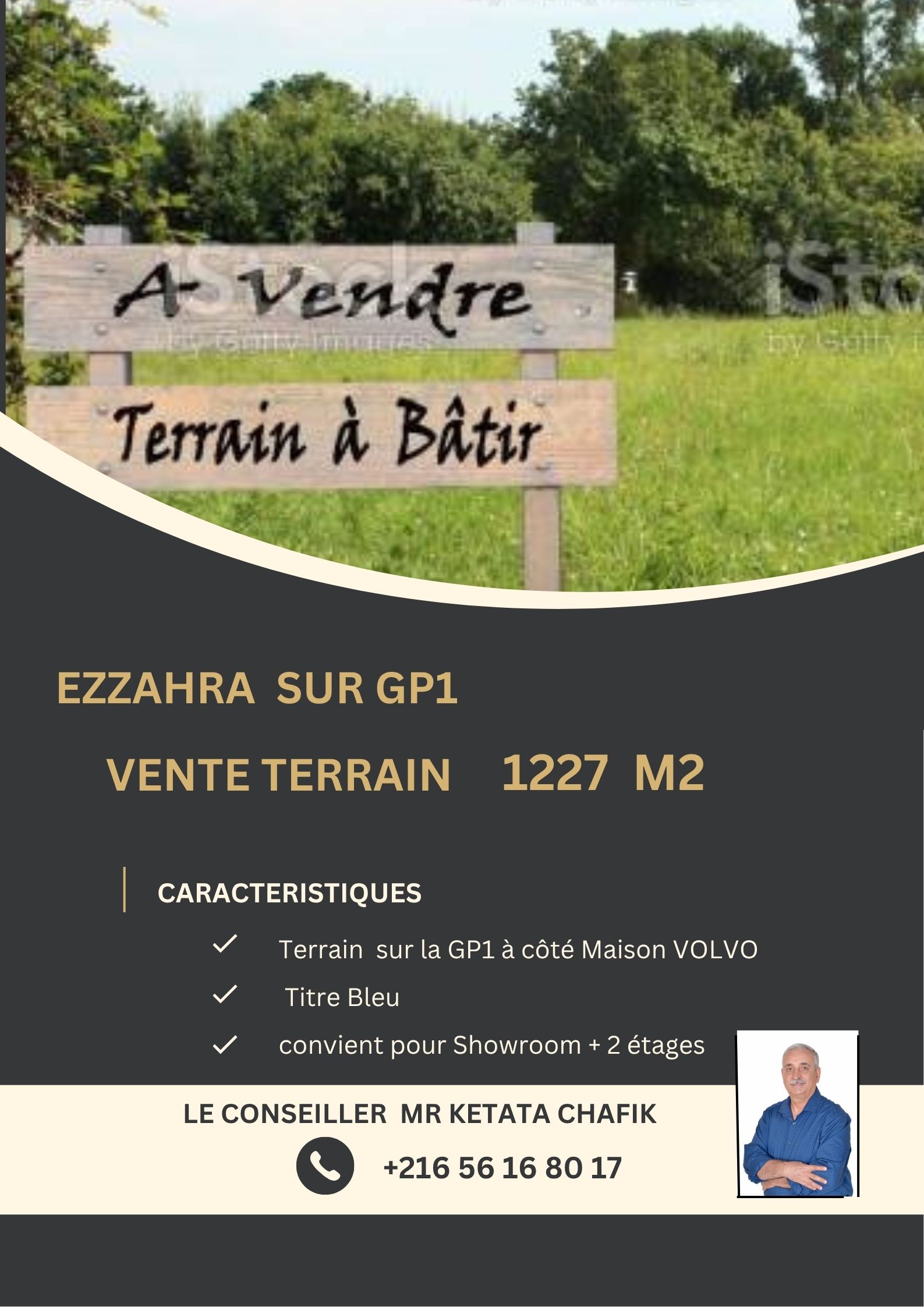 Ezzahra&nbsp;Ezzahra&nbsp;Terrain&nbsp;Terrain nu&nbsp;Ezzahra gp1 vnt ter 1227