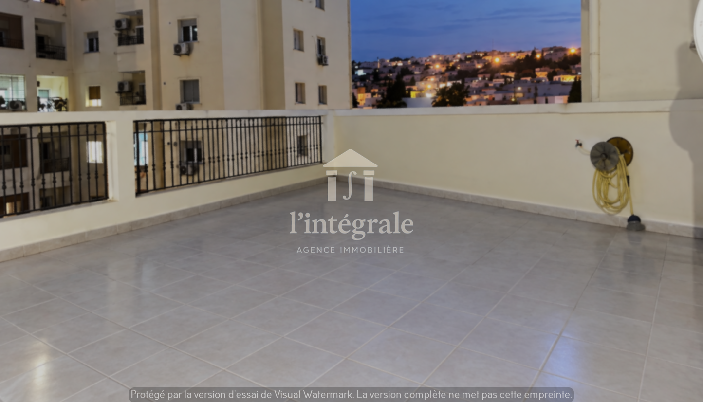 Ariana Ville&nbsp;El Menzah 7&nbsp;Location&nbsp;Appart. 4 pi�ces&nbsp;S3 bien meubl� avec une grande terrasse