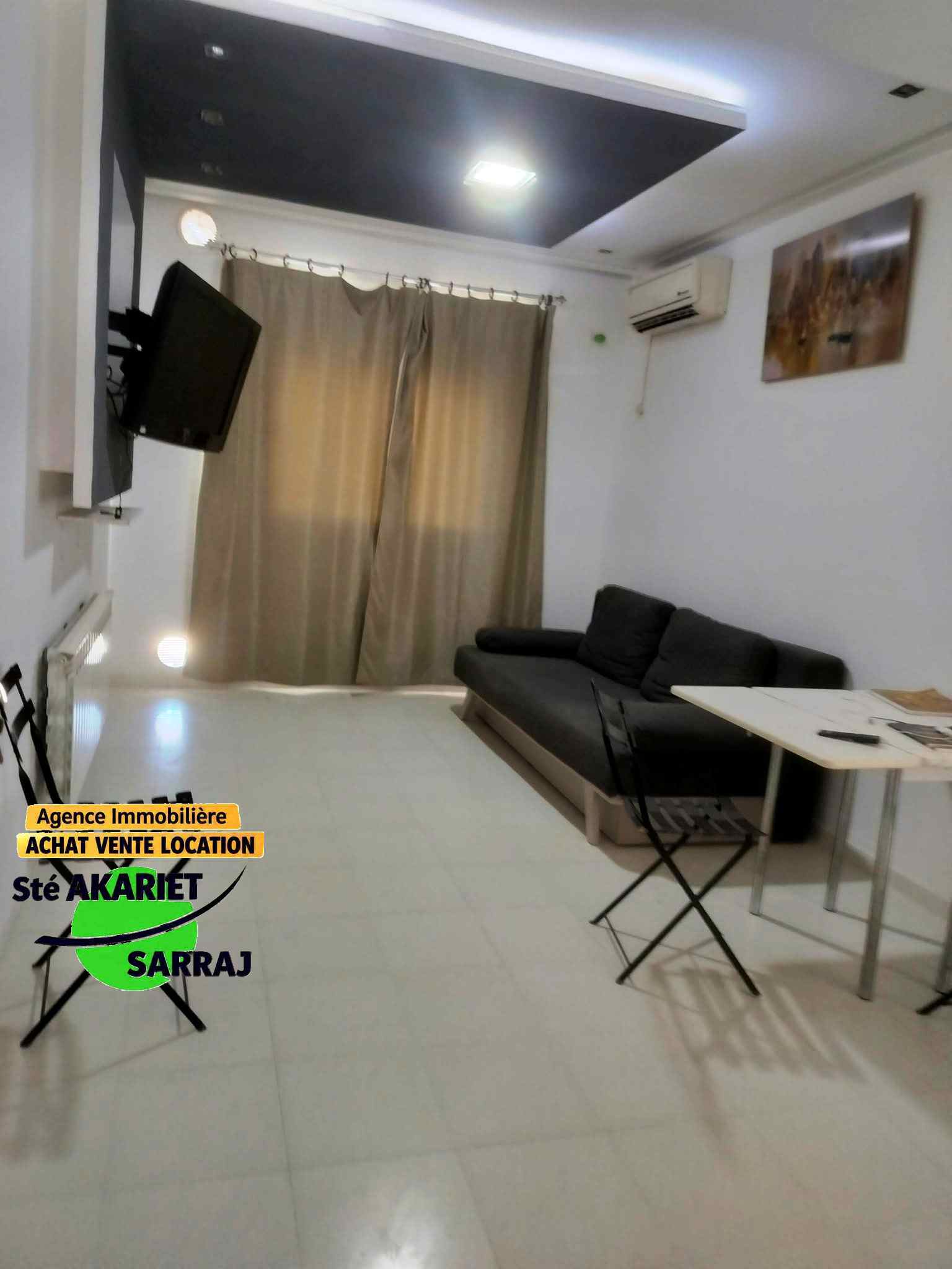 Akouda&nbsp;Chatt Meriem&nbsp;Vente&nbsp;Appart. 2 pi�ces&nbsp;Coquette studio � 100m de la plage chatt mariem