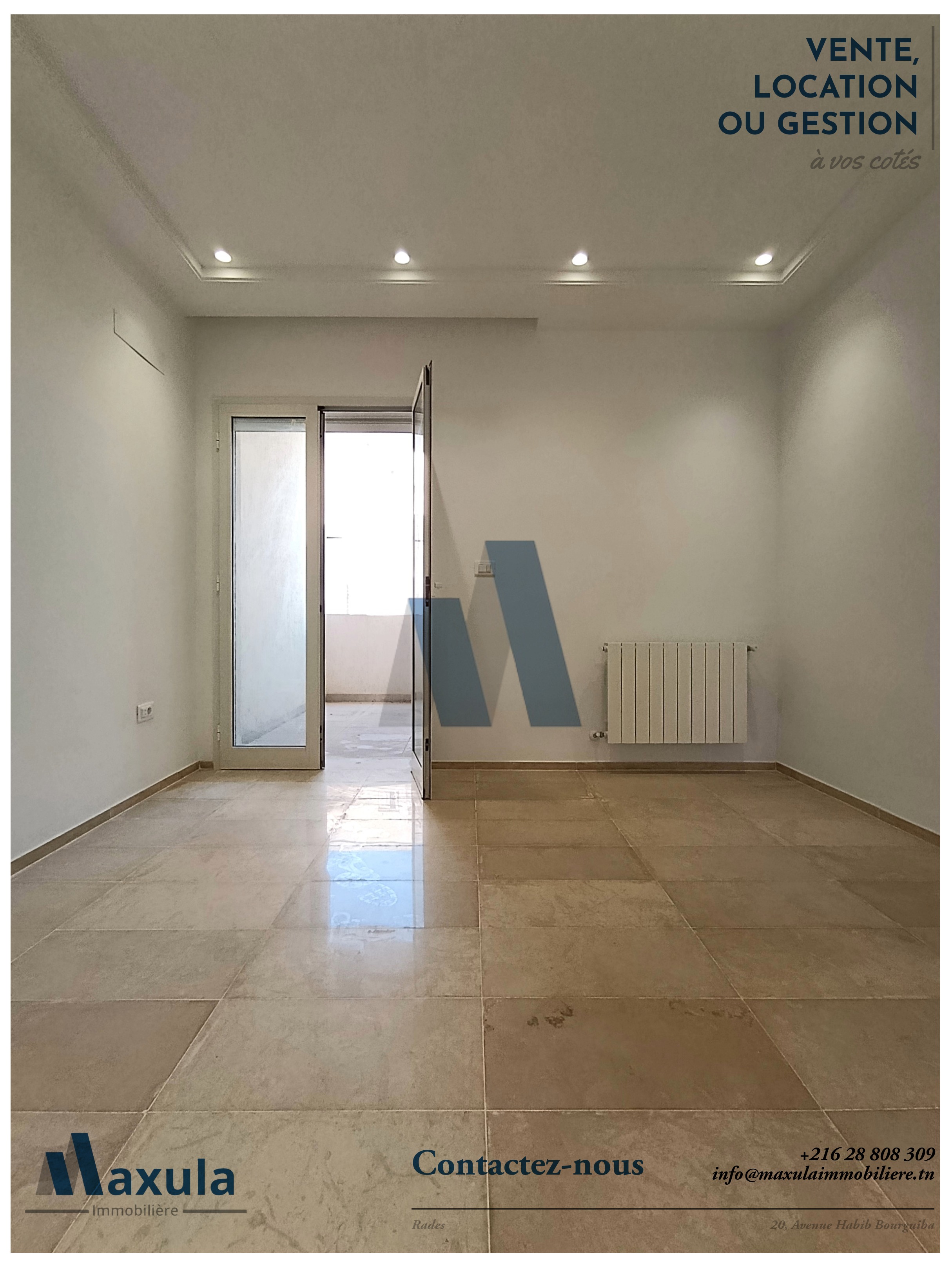 Rades&nbsp;Rades Plage&nbsp;Location&nbsp;Appart. 3 pi�ces&nbsp;Appartement s2 a rades plage mongi slim