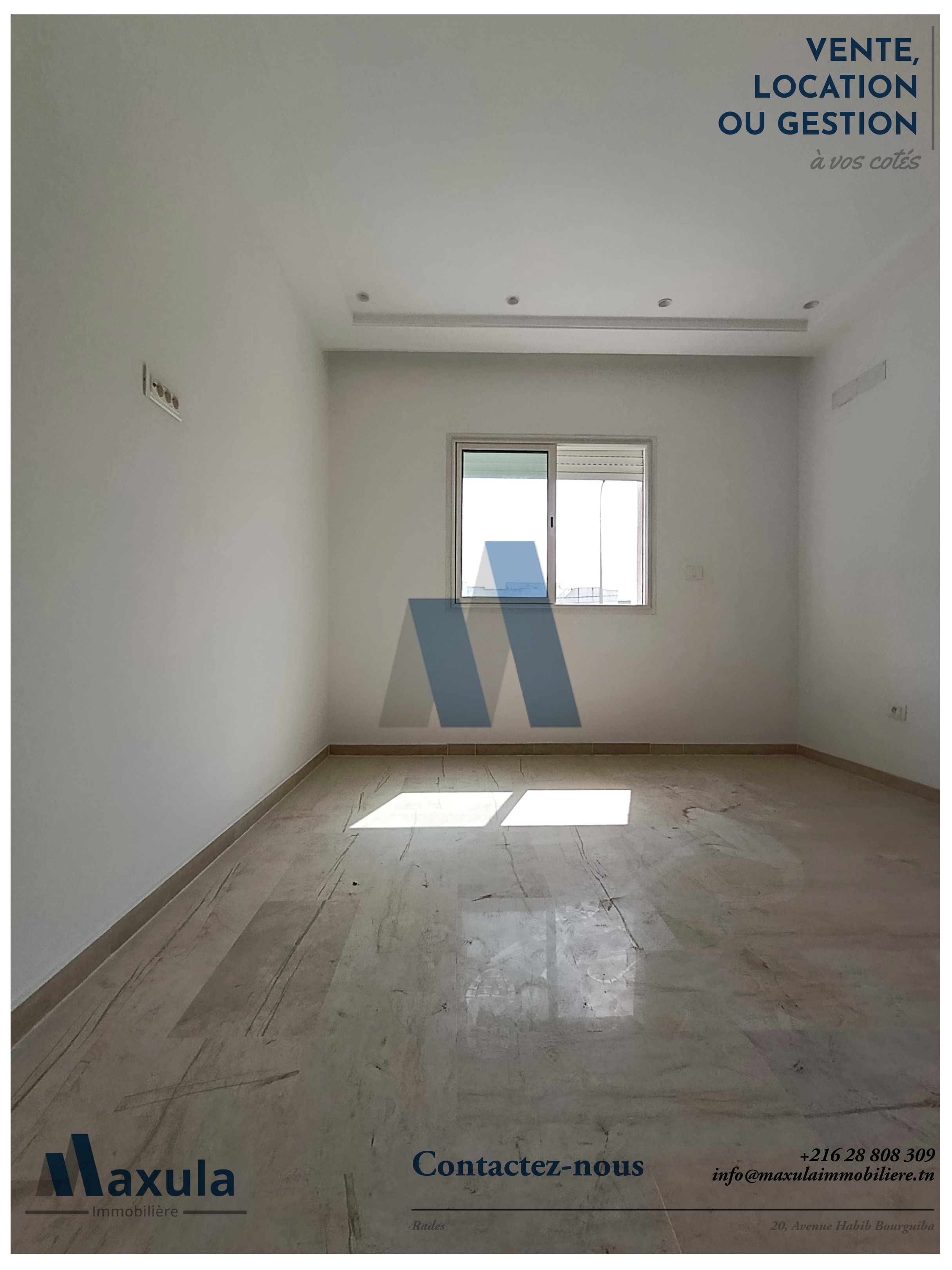 Rades&nbsp;Rades Plage&nbsp;Location&nbsp;Appart. 3 pi�ces&nbsp;Appartement s2 a rades plage mongi slim
