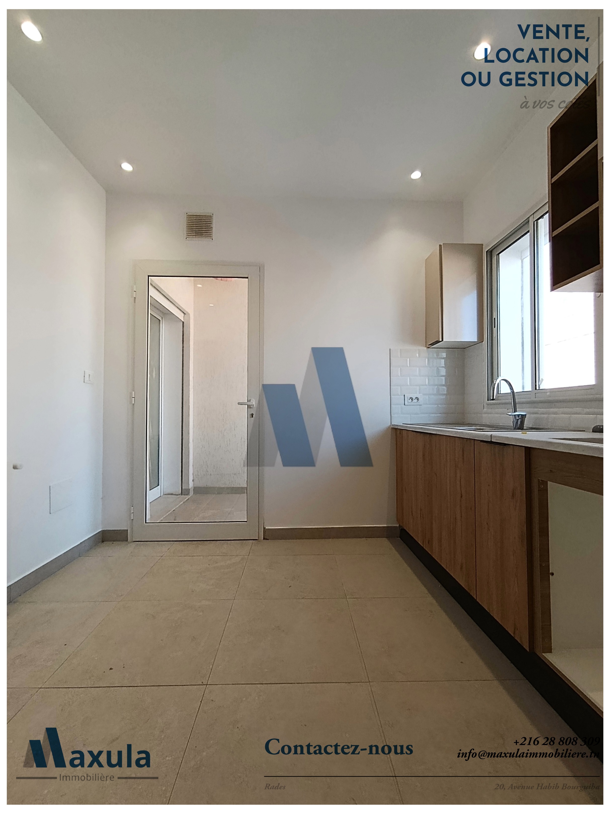 Rades&nbsp;Rades Plage&nbsp;Location&nbsp;Appart. 3 pi�ces&nbsp;Appartement s2 a rades plage mongi slim