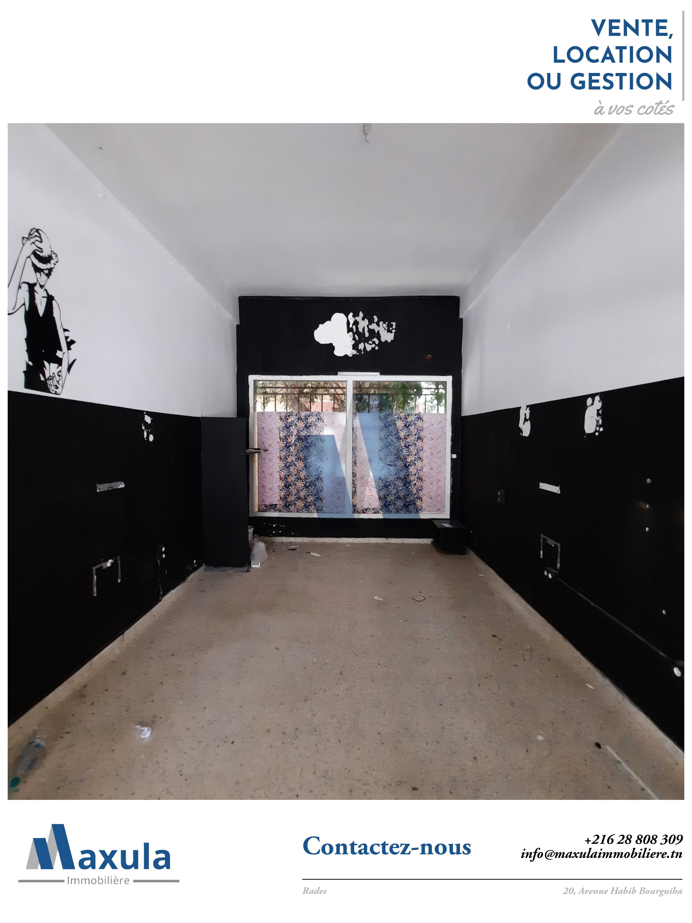 Rades&nbsp;Village Mediterranee&nbsp;Bureaux & Commerces&nbsp;Surfaces&nbsp;Local commercial a rades cite olympique