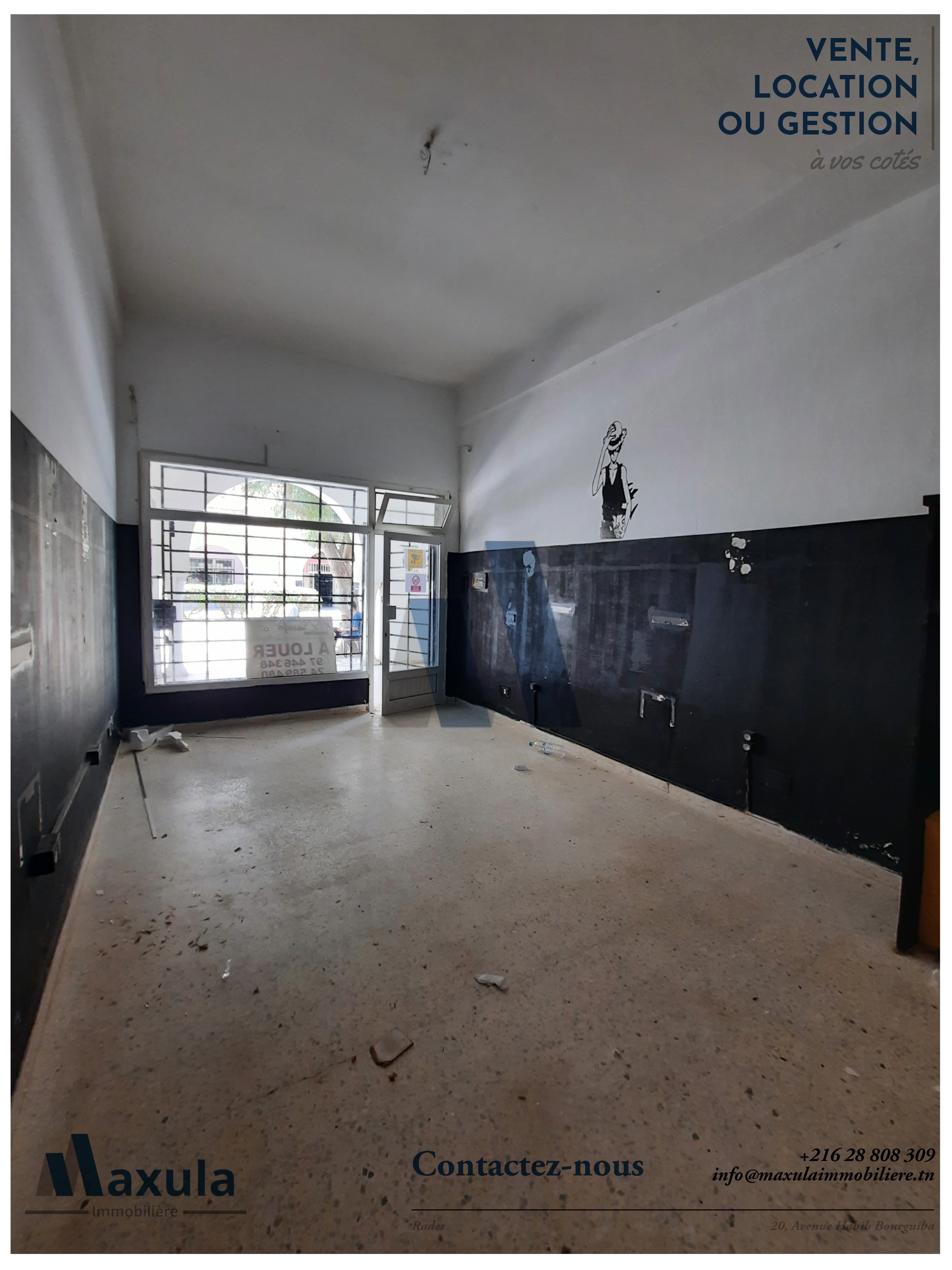 Rades&nbsp;Village Mediterranee&nbsp;Bureaux & Commerces&nbsp;Surfaces&nbsp;Local commercial a rades cite olympique