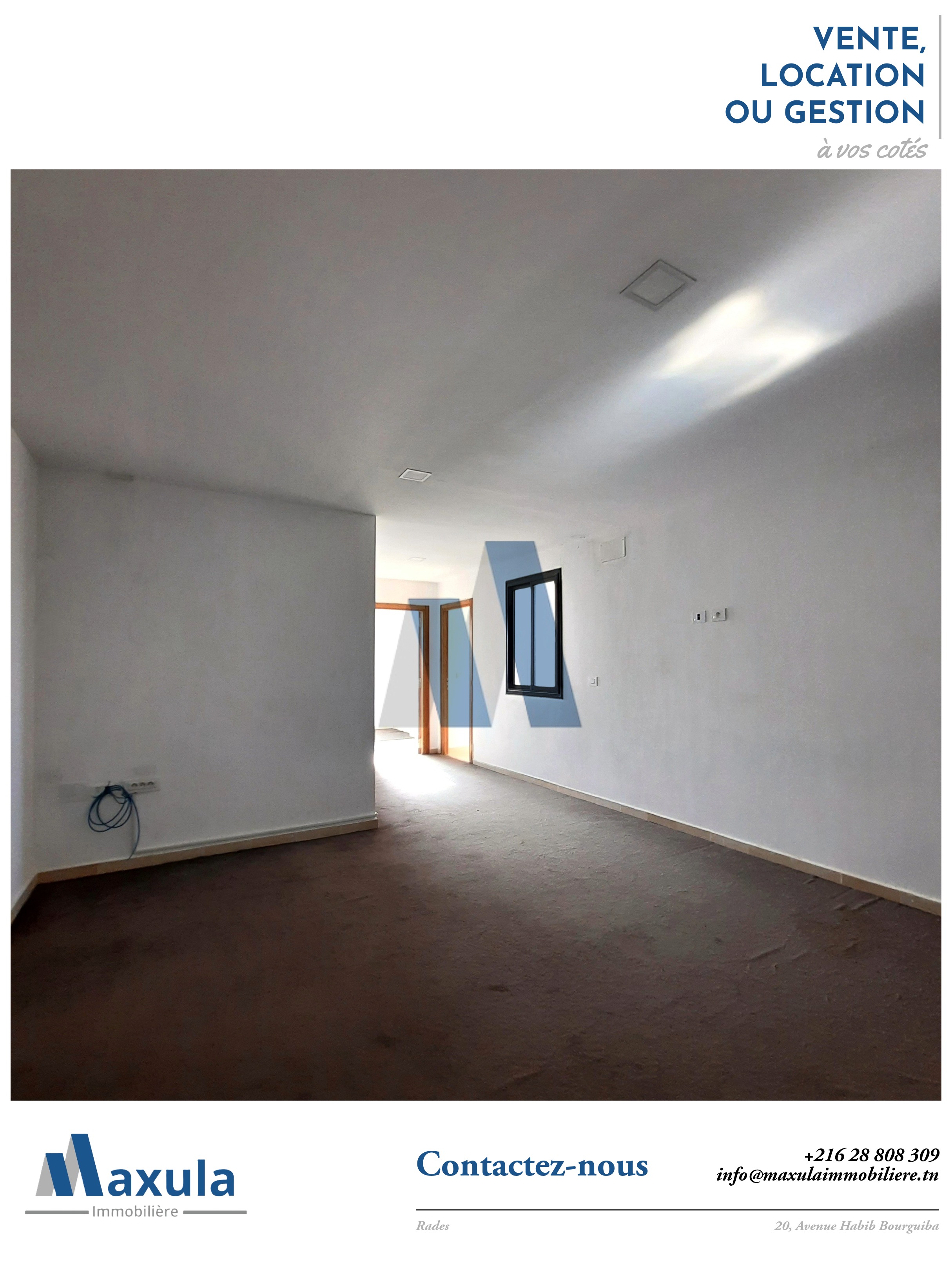 Rades&nbsp;Rades&nbsp;Bureaux & Commerces&nbsp;Bureau&nbsp;Bureau a2 a rades ville