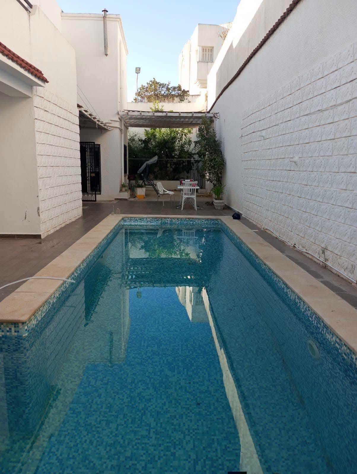 Ariana Ville&nbsp;Cite Ennasr 2&nbsp;Location&nbsp;Maisons&nbsp;Villa 2s avec piscine ennaser 2