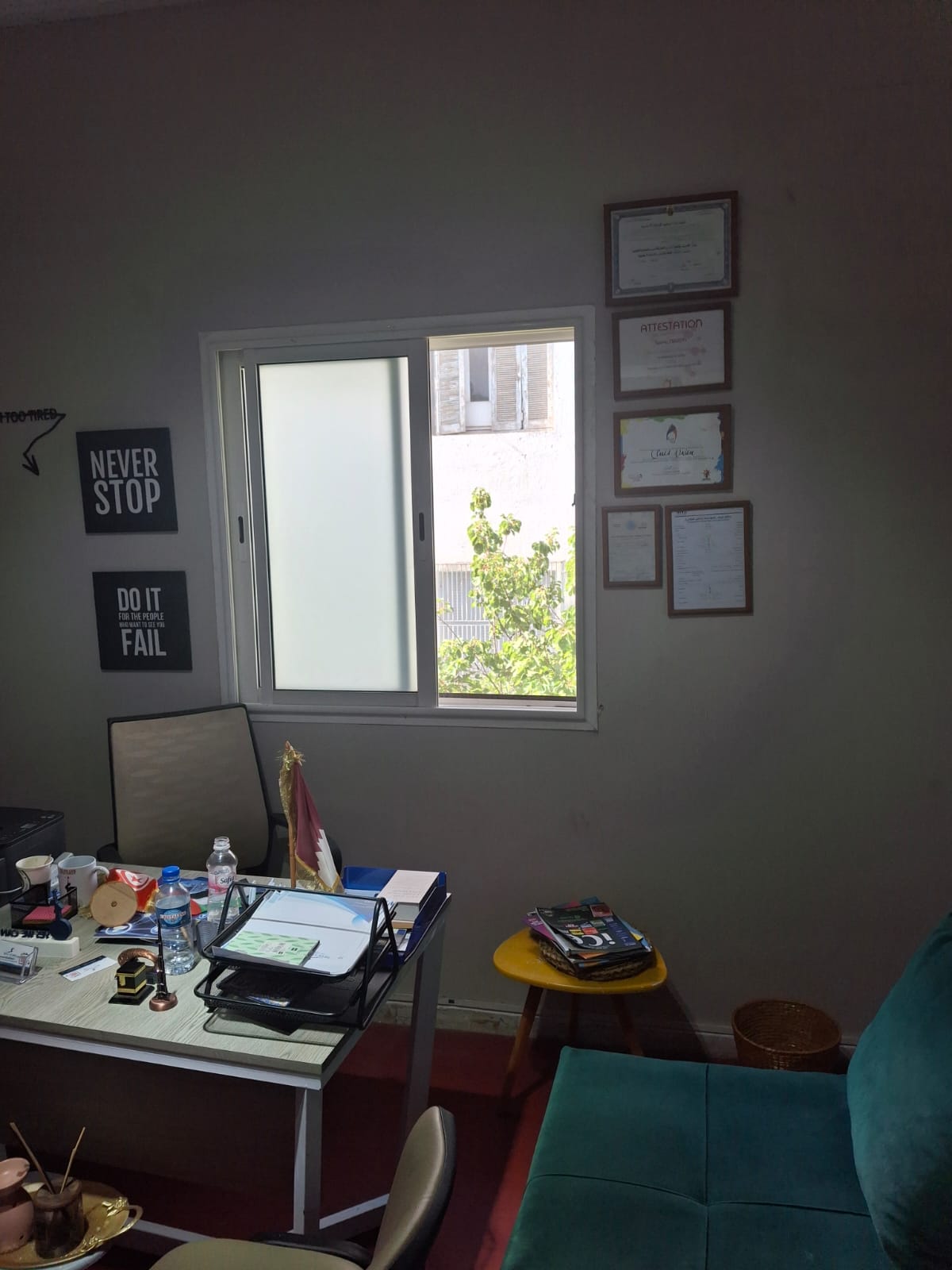 Ariana Ville&nbsp;El Menzah 5&nbsp;Location&nbsp;Appart. 1 pi�ce&nbsp;Beau bureau menzah 5
