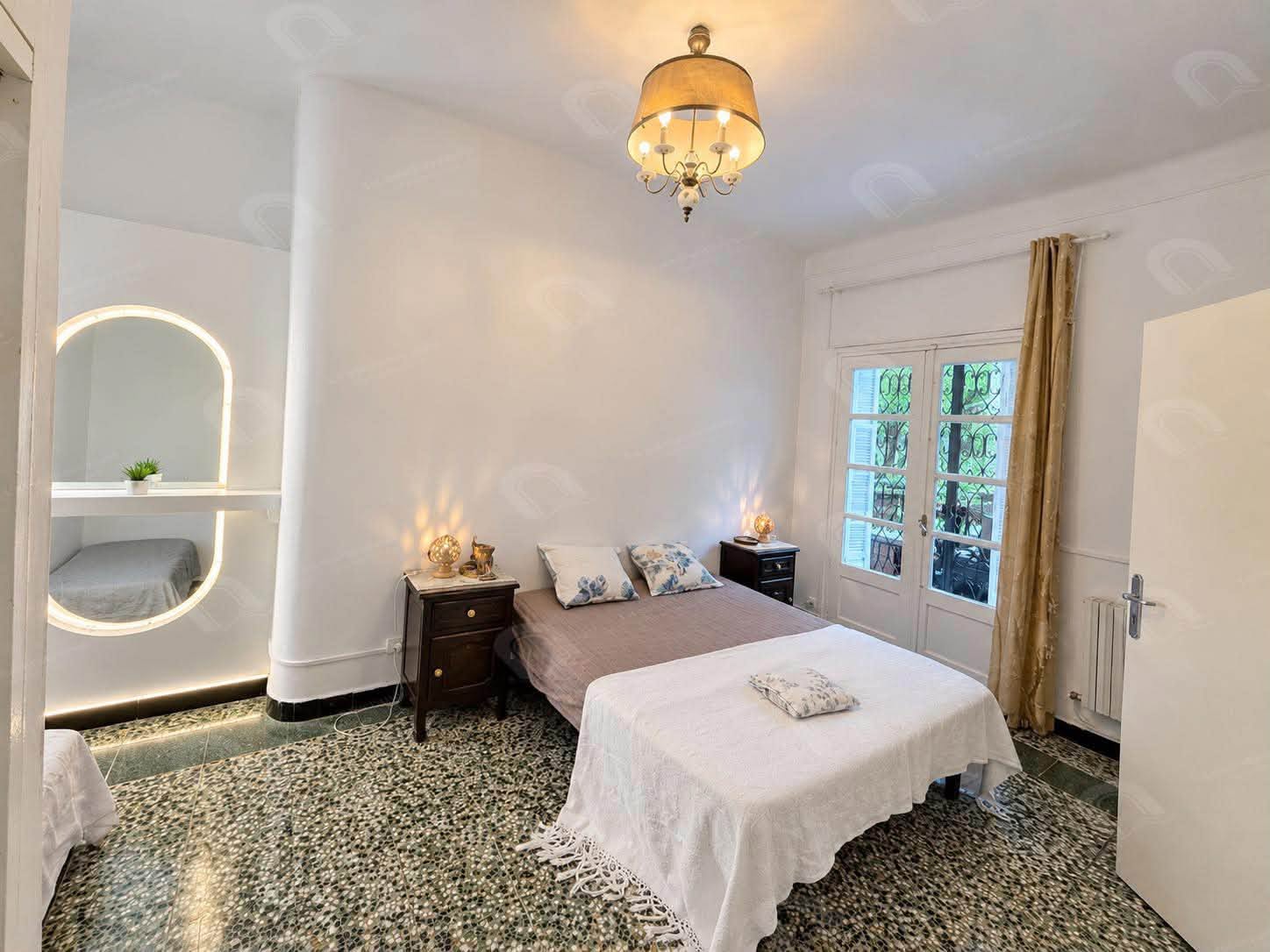 El Menzah&nbsp;Tunis Belvedere&nbsp;Location&nbsp;Appart. 1 pi�ce&nbsp;Joli s1 meubl� avec jardin