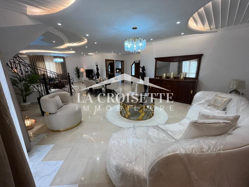 Ain Zaghouan&nbsp;Jardins de Carthage&nbsp;Location&nbsp;Duplex&nbsp;Villa s5 meubl�e aux jardins de carthage zvl0049