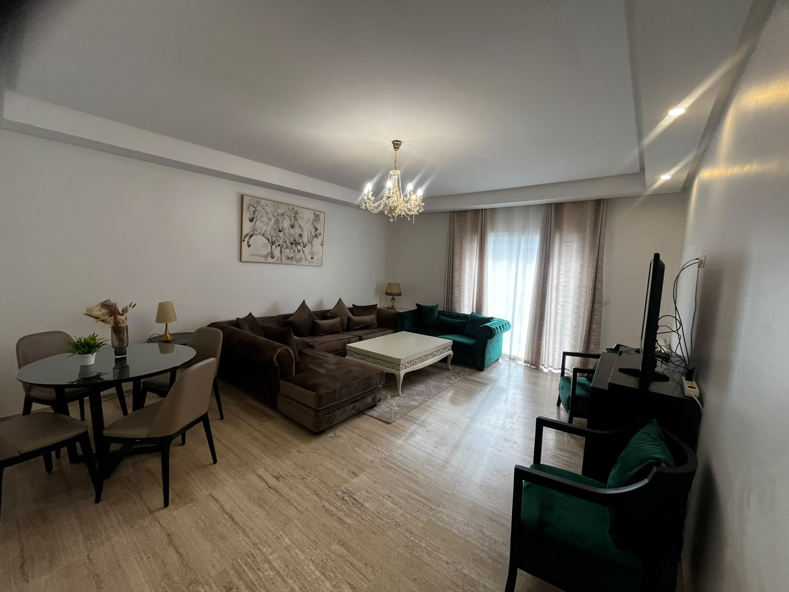 Ain Zaghouan&nbsp;Jardins de Carthage&nbsp;Location&nbsp;Appart. 3 pi�ces&nbsp;S3 meubl� aux jardin de carthage