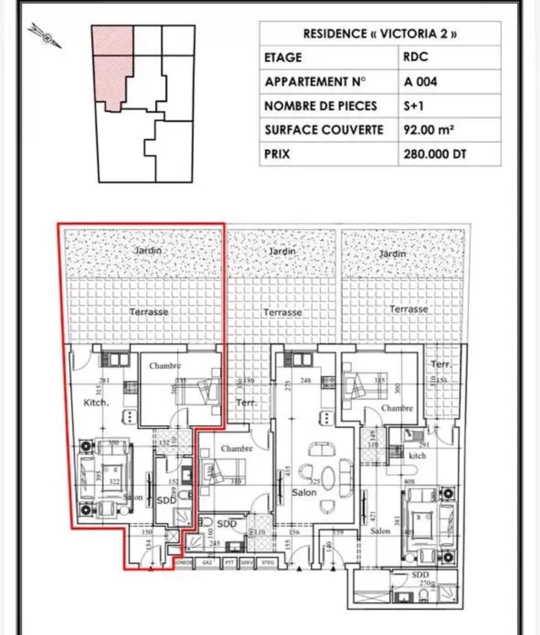 Sousse Jaouhara&nbsp;Sousse Khezama&nbsp;Vente&nbsp;Appart. 2 pi�ces&nbsp;Appartement s1 et s2  neuf � khezama  sousse