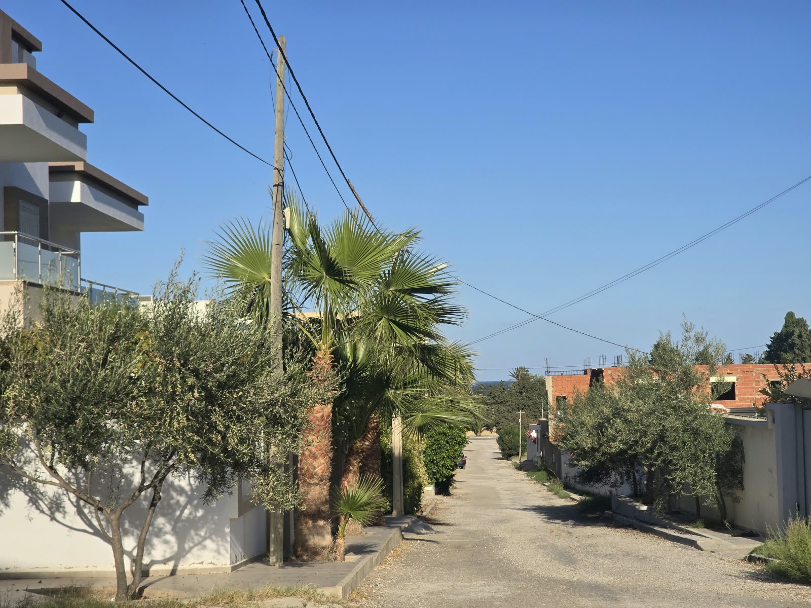 Akouda&nbsp;Chatt Meriem&nbsp;Vente&nbsp;Surfaces&nbsp;Magnifique terrain 480 m a chat mariem deux facade