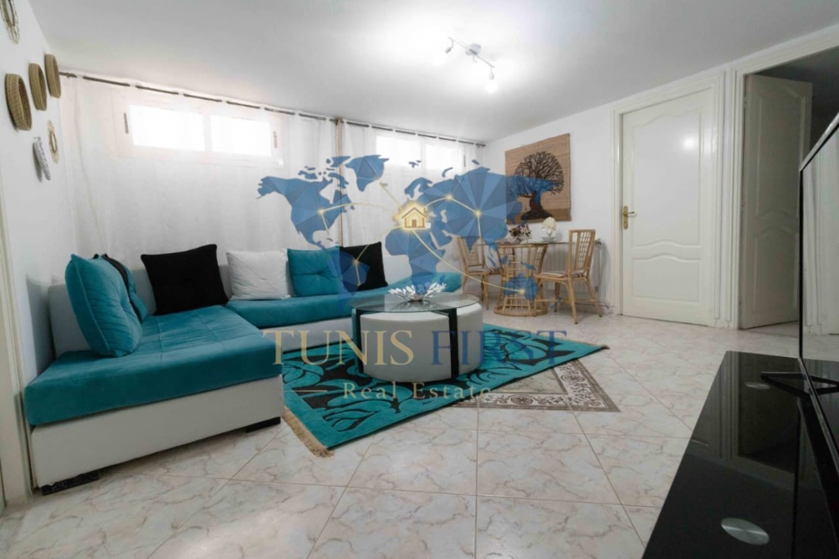 La Marsa&nbsp;Marsa Safsaf&nbsp;Location&nbsp;Appart. 3 pi�ces&nbsp;Un rdj s2 meubl� pour courte dur�e � la marsa