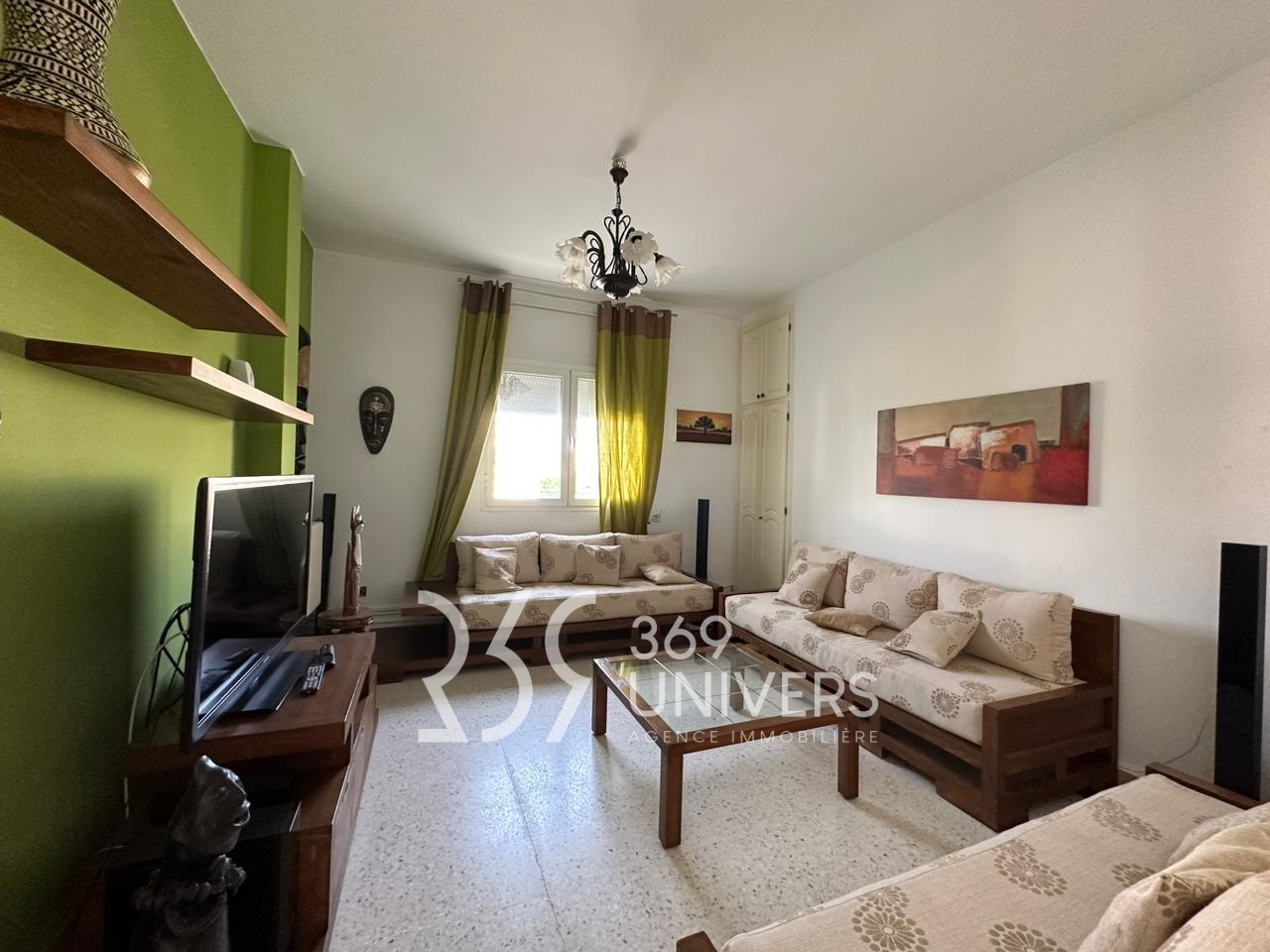 La Marsa&nbsp;Cite Du Stade&nbsp;Location&nbsp;Appart. 4 pi�ces&nbsp;Etage meubl� avec balcon � la marsa ref ra028