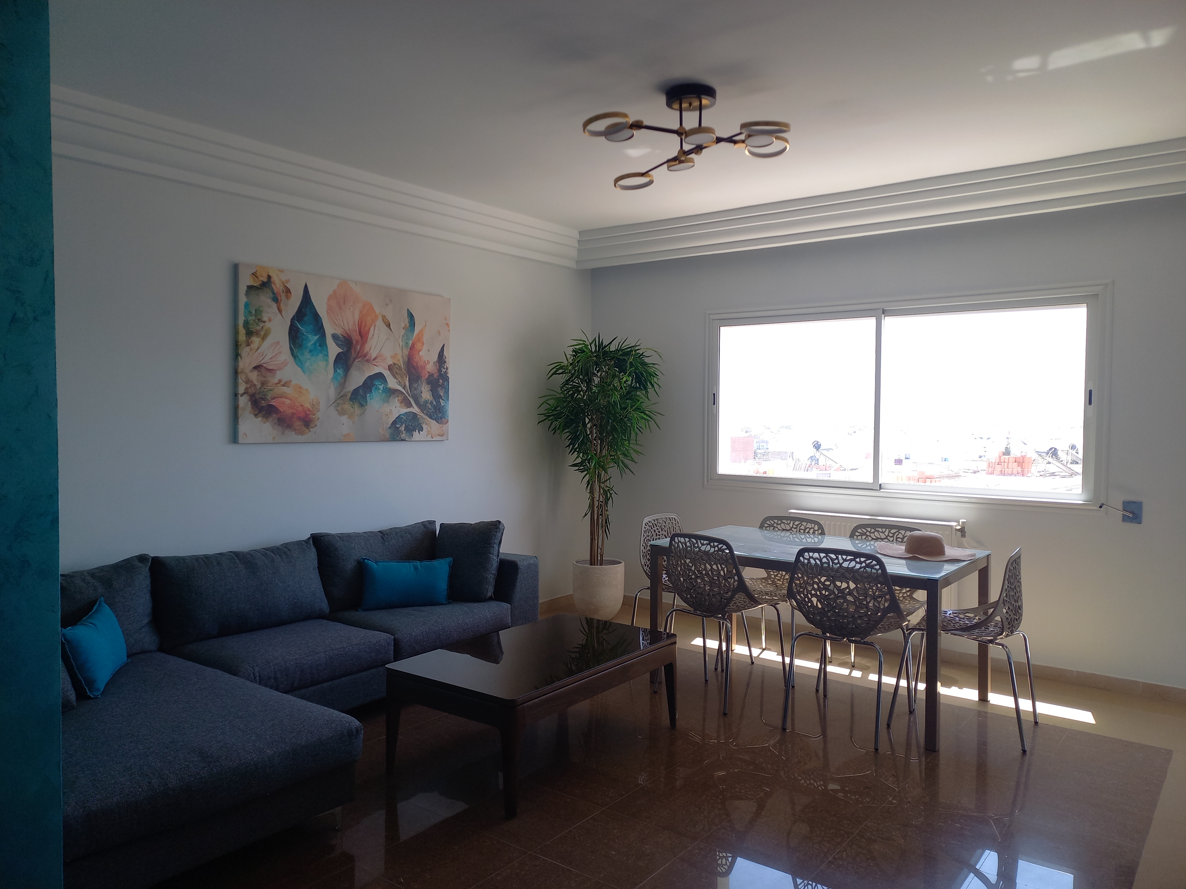 Bizerte Nord&nbsp;Cite El Korniche 1&nbsp;Location&nbsp;Appart. 4 pi�ces&nbsp;S3 meubl� 3 chambres standing vue mer el amra